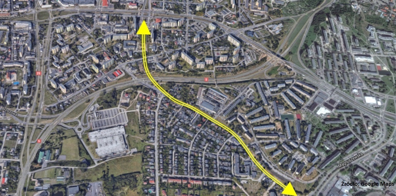 Mapa UMB /na podstawie Google Maps/