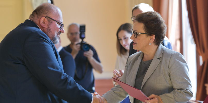 Minister edukacji narodowej Anna Zalewska w I LO. Fot. Jacek Nowacki