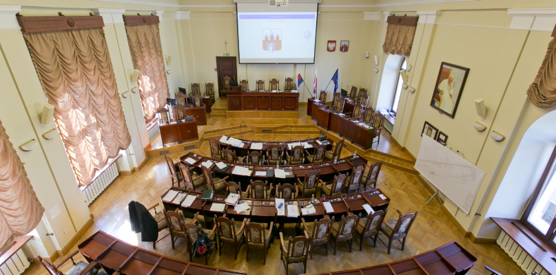 Sala sesyjna Rady Miasta Bydgoszczy. Fot. Jacek Nowacki