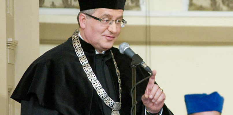 25 kwietnia 2013 roku Bronisław Komorowski został doktorem honoris causa UKW. Fot. Jacek Nowacki