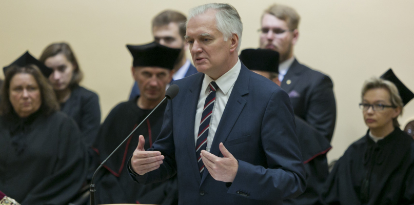 Wicepremier Jarosław Gowin na inauguracji roku akademickiego 2017/2018 na UTP. Fot. Jacek Nowacki