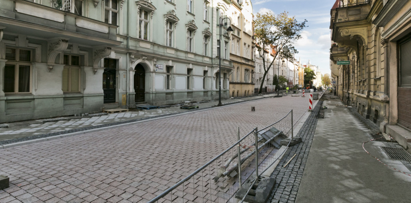 Modernizacja ulicy Cieszkowskiego w toku. Fot. Jacek Nowacki
