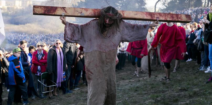 Misterium Męki Pańskiej w 2017 roku. Fot, Jacek Nowacki