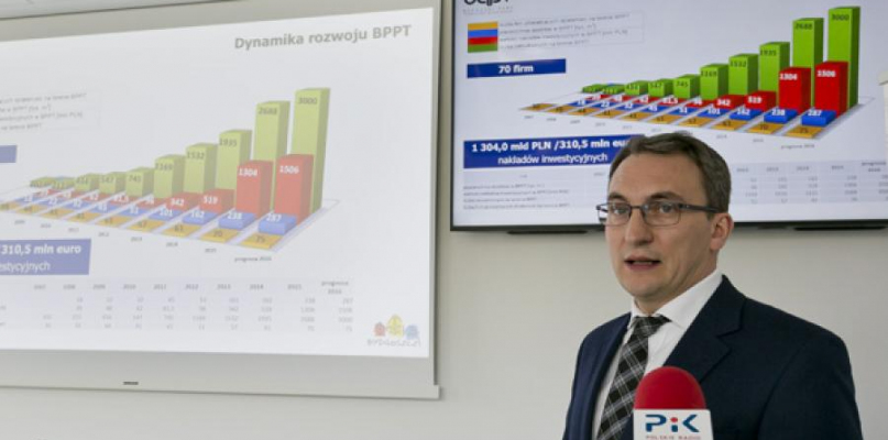 Andrzej Półgrabski, prezes  Bydgoskiego  Parku Przemysłowo-Technologicznego też nie może obyć się bez fachowego wsparcia Marcina Kowalskiego. Fot. Jacek Nowacki