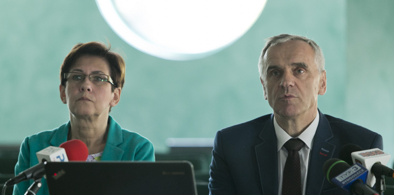 Ewa Szczepkowska, członek Zarządu MWiK i prezes MWiK-u Stanisław Drzewiecki. Fot. Jacek Nowacki