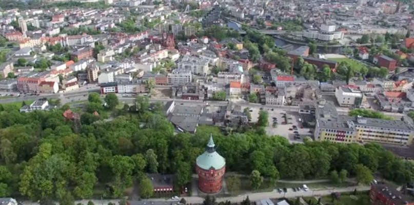 Zrzut z filmu Marcina Zmysłowskiego - Bydgoszcz z lotu ptaka