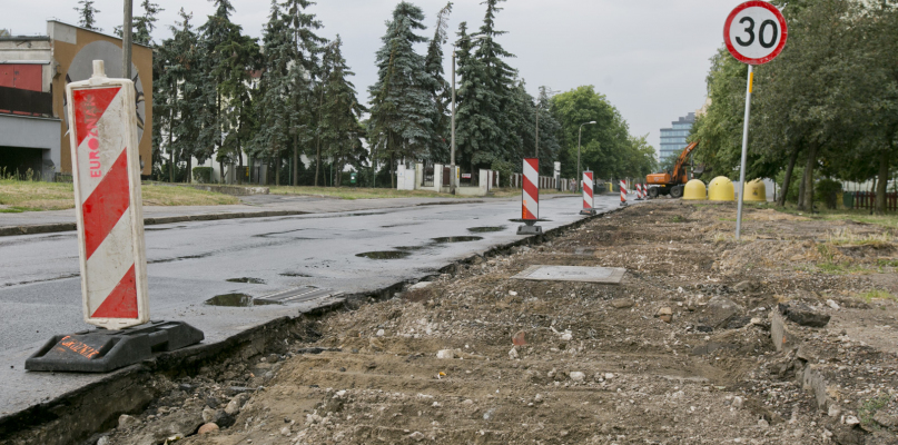 Żmudzka w remoncie. Fot. Jacek Nowacki