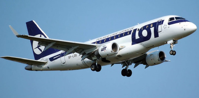 Embraer 170 w barwach LOT. Fot. Adrian Pingstone