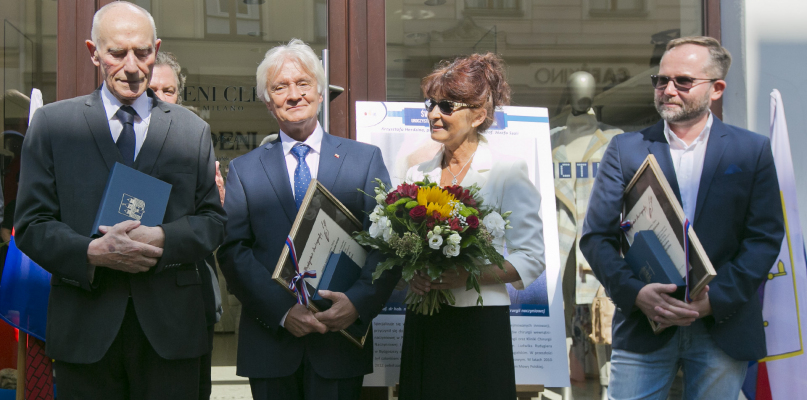 Prof. Józef Szala, prof. Arkadiusz Jawień i Krzysztof Herdzin. Fot. Jacek Nowacki