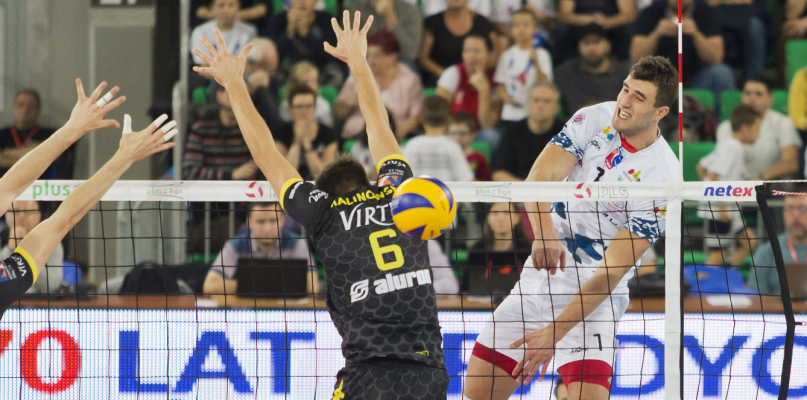 Chemik Bydgoszcz - Aluron Virtu Warta Zawiercie 0:3 (27.10.2018). Fot. Jacek Nowacki