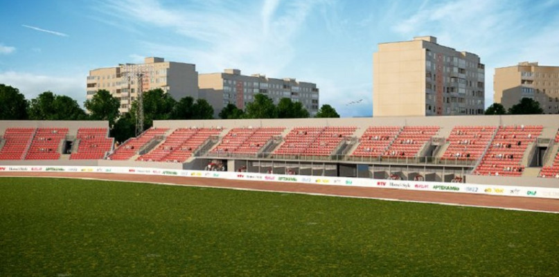 Wizualizacja nowej  trybuny wschodniej stadionu Polonii - UMB.