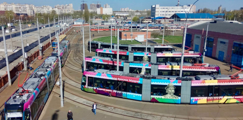 Zajezdnia tramwajowa w Kijowie