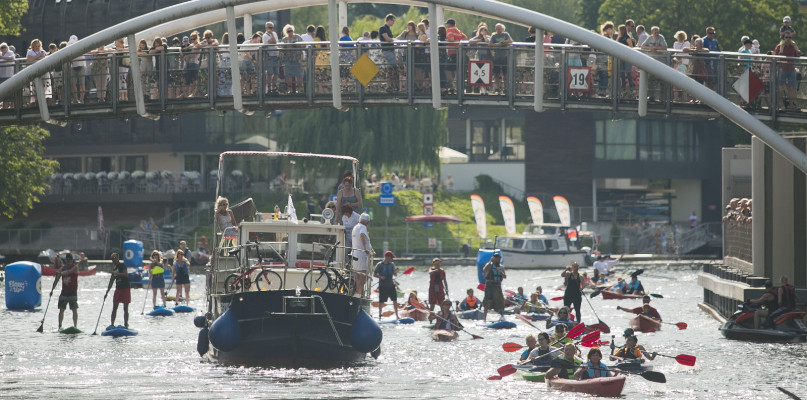 Parada jednostek pływających na Brdzie - Ster na Bydgoszcz 2019. Fot. Jacek Nowacki