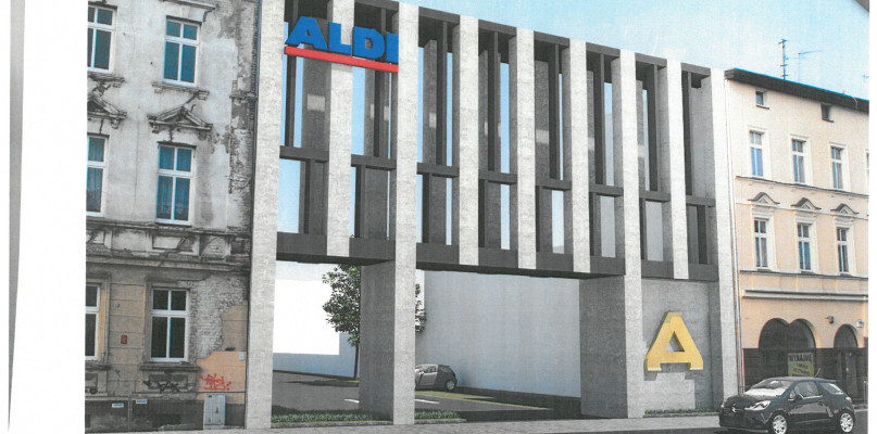 Fasada ul. Gdańskiej 133. Wizualizacja UMB