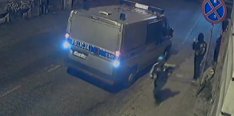 Zrzut z filmu policji