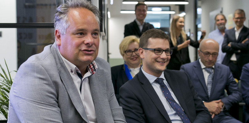 Prezes Sii Polska Gregoire Nitot i wiceprezydent Michał Sztybel. Fot. Jacek Nowacki