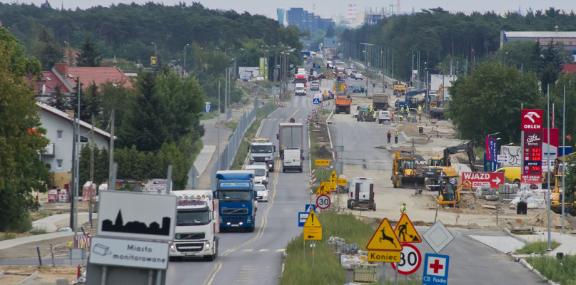 Przebudowa ulicy Grunwaldzkiej w toku. Fot. Jacek Nowacki