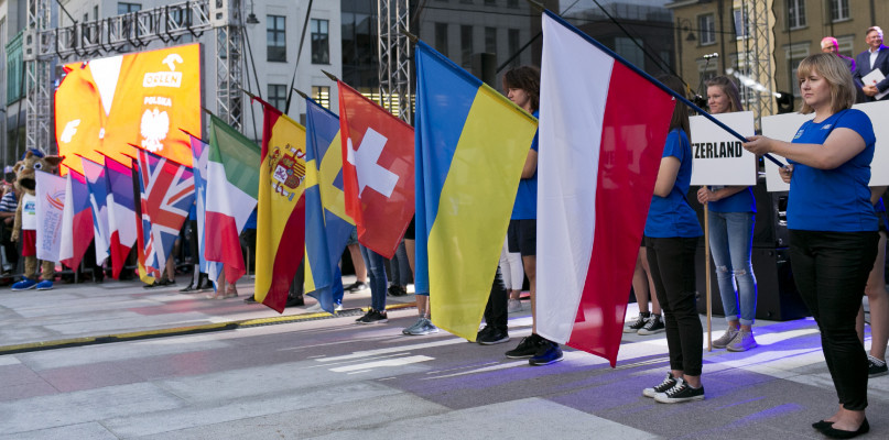 Otwarcie Drużynowych Mistrzostw Europy w Lekkiej Atletyce - stary Rynek w Bydgoszcz, 8.08.2019. Fot. Jacek Nowacki