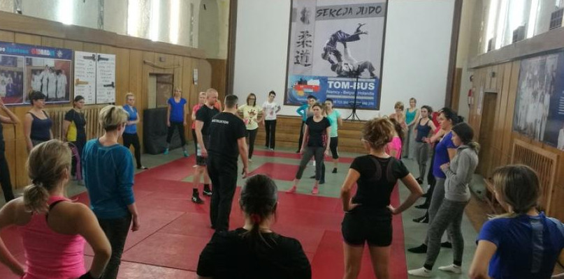 Zajęcia podczas wiosennej edycji Bezpiecznej kobiety 2017. Fot. KWP w Bydgoszczy