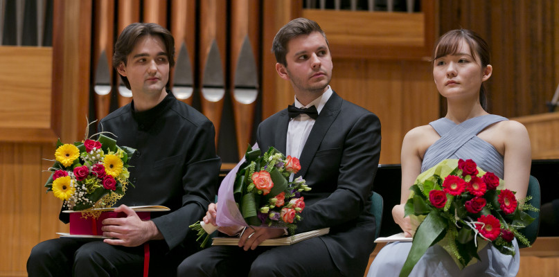 Filip Lynow, Kamil Pacholec i Yasuko Furumi. Fot. Jacek Nowacki