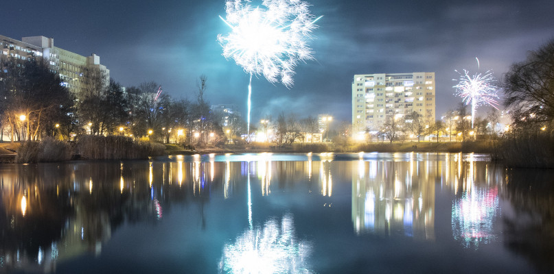 Fajerwerki nad Balatonem. Fot. Jacek Nowacki