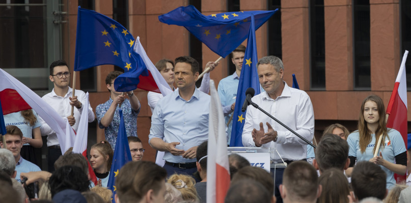 Rafał Trzaskowski na wiecu w Bydgoszczy - 19.06.2020. Fot. Jacek Nowacki