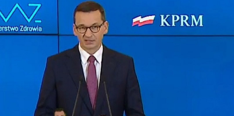 Zrzut z filmu KPRM z konferencji prasowej