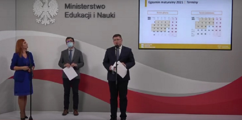 O wynikach matur poinformował podczas konferencji prasowej sekretarz stanu w Ministerstwie Edukacji i Nauki Tomasz Rzymkowski