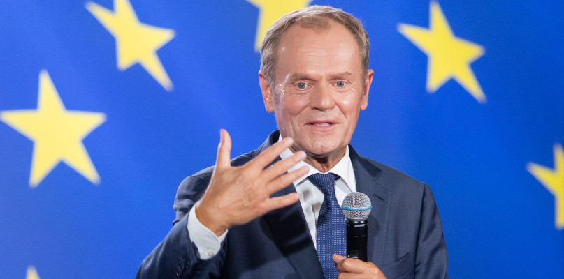 Donald Tusk rozpoczął objazd po Polsce od Nakła nad Notecią. Fot. Jacek Nowacki