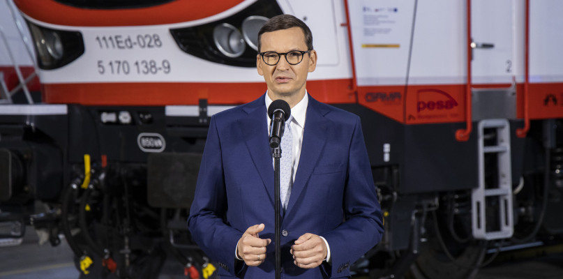 Premier Mateusz Morawiecki z wizytą w PESA Bydgoszcz. Fot. Jacek Nowacki