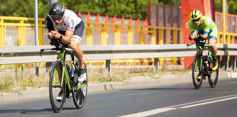 Na dystansie Iron Man Triathlon Polska 2021 triumfował Tomasz Marcinek. Fot. Jacek Nowacki