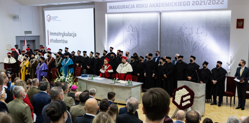 Inauguracja roku akademickiego 2021/2022 na Politechnice Bydgoskiej. Fot. Jacek Nowacki